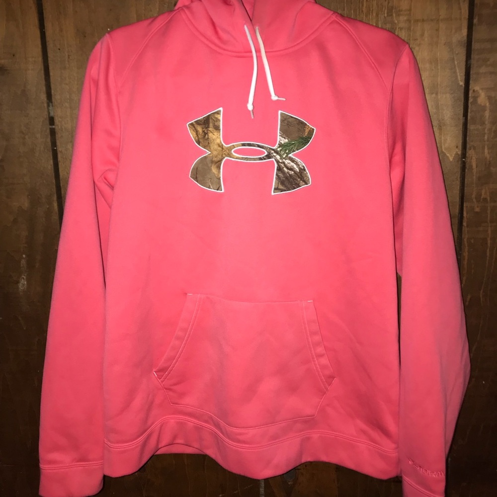 Pink & Camo Under Armour Hoodie